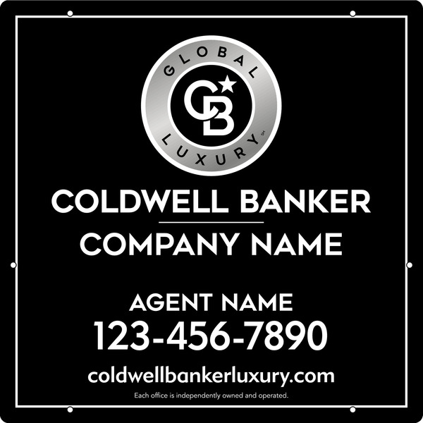 Agent Hanging Sign Panel, 24"H X 24"W, .063 Aluminum