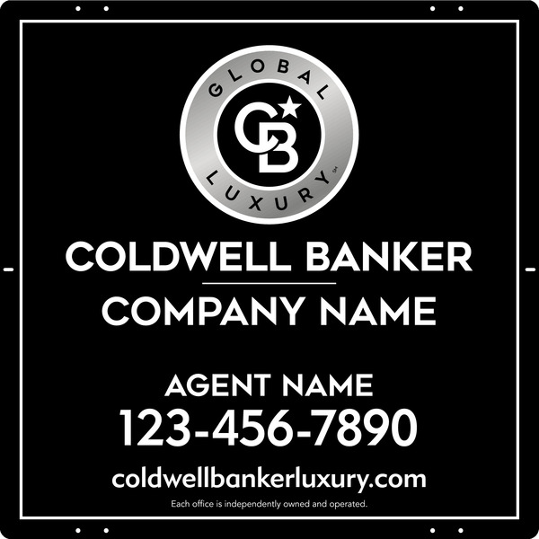 Agent Sign Panel, 24"H X 24"W, 3mm Aluminum Composite