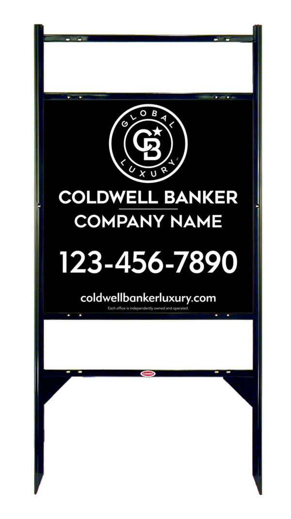 Angle Iron Frame W/ 2 Rider Inserts And Office Sign Panel Unit, 24"H X 24"W, Steel