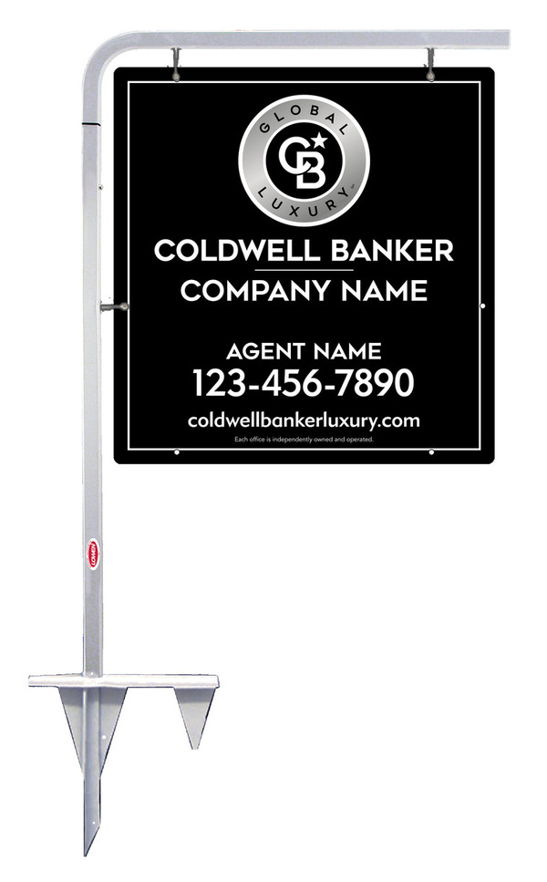 Tubular Stake And Reflective Agent Sign Panel Unit, 25"H X 24"W, .063 Aluminum