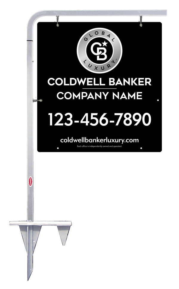 Tubular Stake And Office Sign Panel Unit, 25"H X 24"W, .063 Aluminum