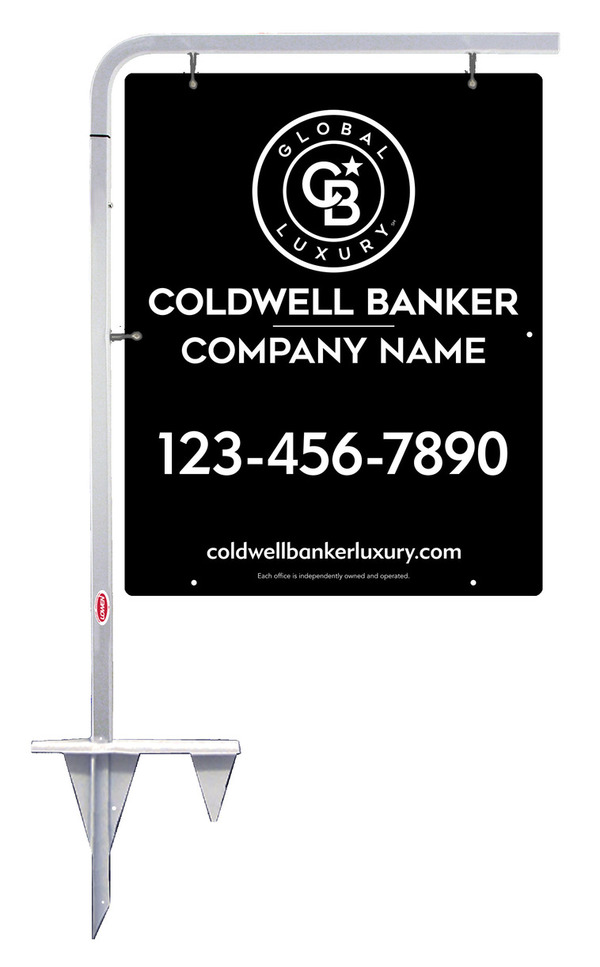 Tubular Stake And Office Sign Panel Unit, 30"H X 24"W, .063 Aluminum