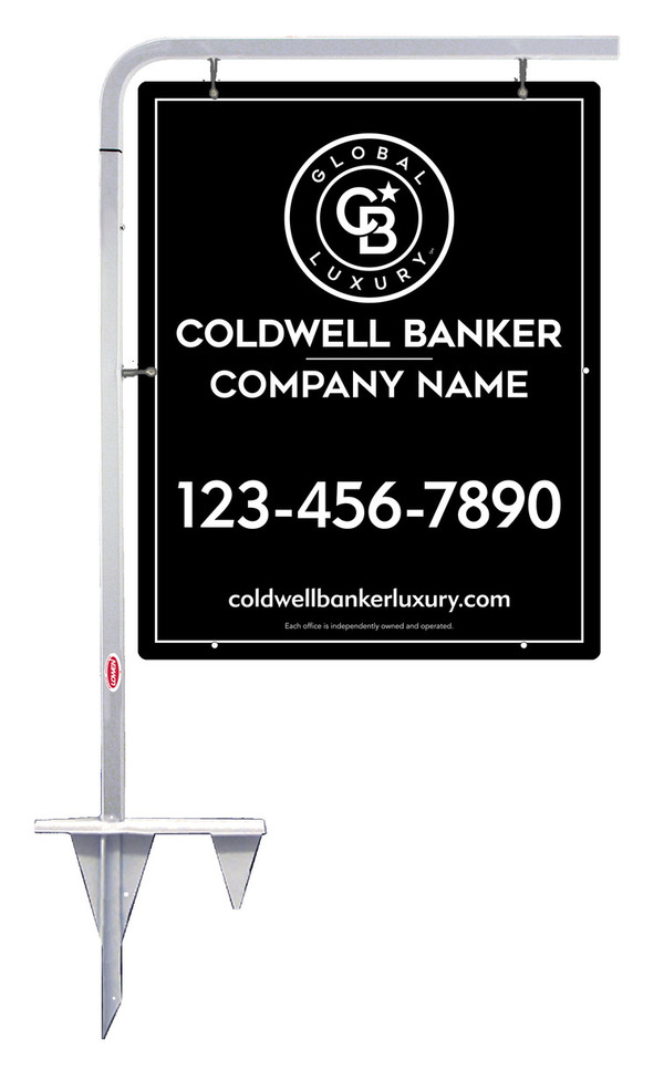 Tubular Stake And Office Sign Panel Unit, 30"H X 24"W, .063 Aluminum
