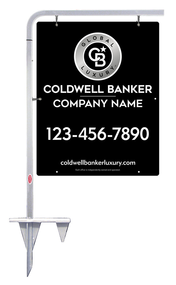 Tubular Stake And Office Sign Panel Unit, 30"H X 24"W, 3mm Aluminum Composite