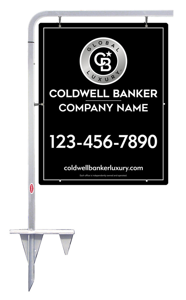 Tubular Stake And Office Sign Panel Unit, 30"H X 24"W, .063 Aluminum
