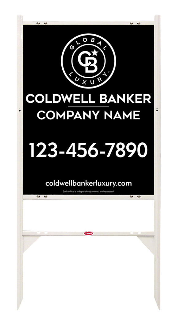 Angle Iron Frame And Reflective Office Sign Panel Unit, 30"H X 24"W, .040 Aluminum