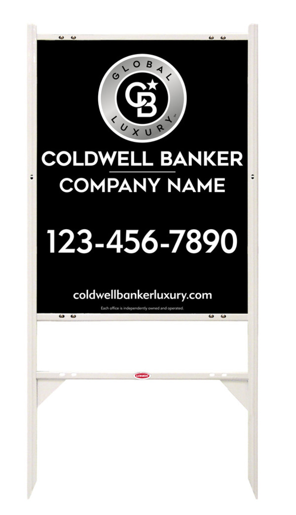 Angle Iron Frame And Reflective Office Sign Panel Unit, 30"H X 24"W, 3mm Aluminum Composite