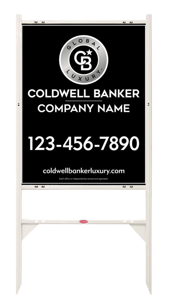 Angle Iron Frame And Reflective Office Sign Panel Unit, 30"H X 24"W, .040 Aluminum