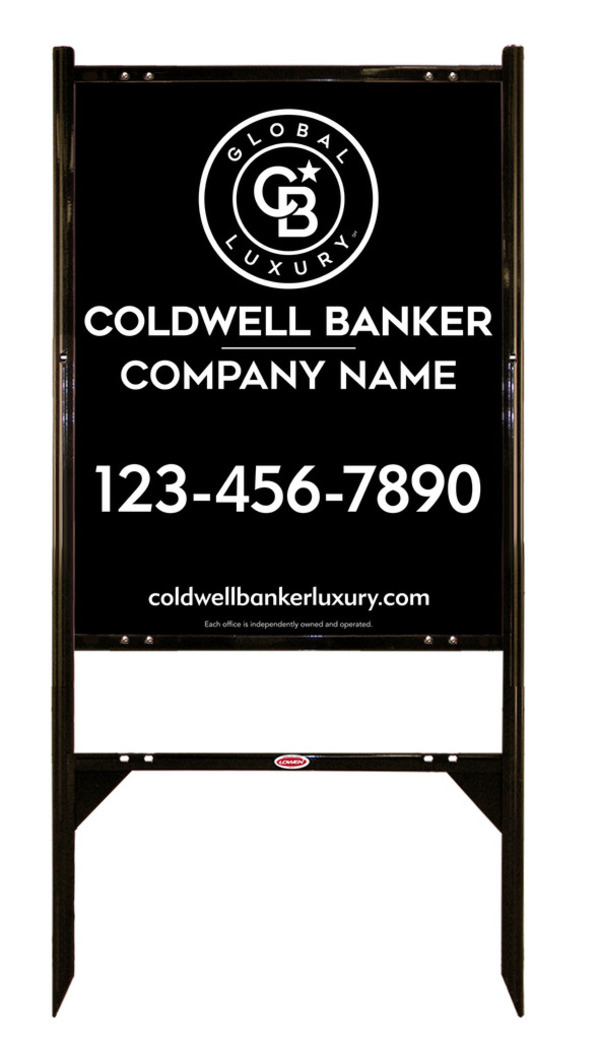 Angle Iron Frame And Reflective Office Sign Panel Unit, 30"H X 24"W, .040 Aluminum