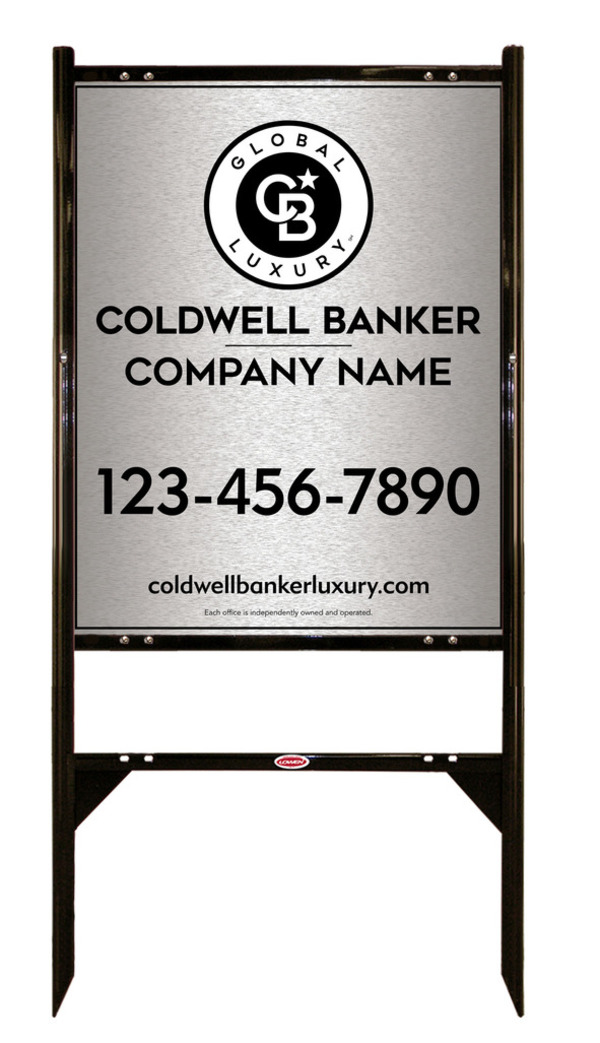 Angle Iron Frame And Office Sign Panel Unit, 30"H X 24"W, Brushed Aluminum Composite
