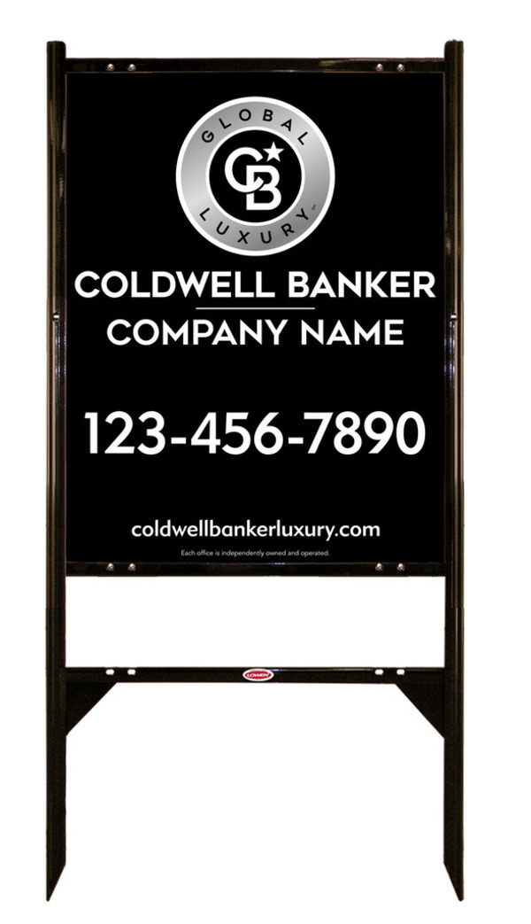 Angle Iron Frame And Reflective Office Sign Panel Unit, 30"H X 24"W, 3mm Aluminum Composite