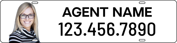 CENTURY 21&reg; Steel Agent Name Cut-Out Photo Rider 6x24 - Century 21 | Lowen Sign