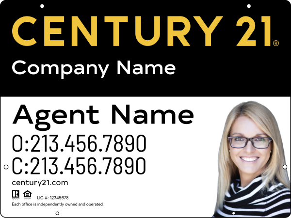 CENTURY 21&reg; Steel Hanging Panel 18x24 DF - Century 21 | Lowen Sign