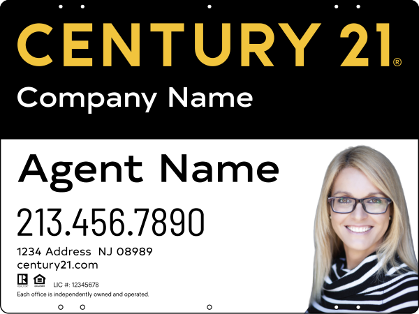 CENTURY 21&reg; Steel Reflective Yard Panel 18x24 DF - Century 21 | Lowen Sign