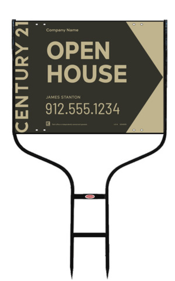 Round Rod Frame And Sign Panel Unut, 18"H X 24"W