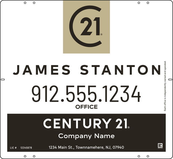 Aluminum Composite Agent Centric Yard Panel 22X24 - C21 | Lowen Sign