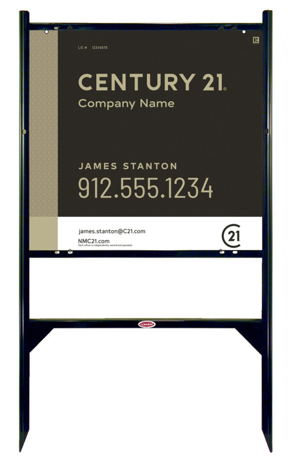 Angle Iron Frame And Sign Panel Unit, 22"H X 24"W