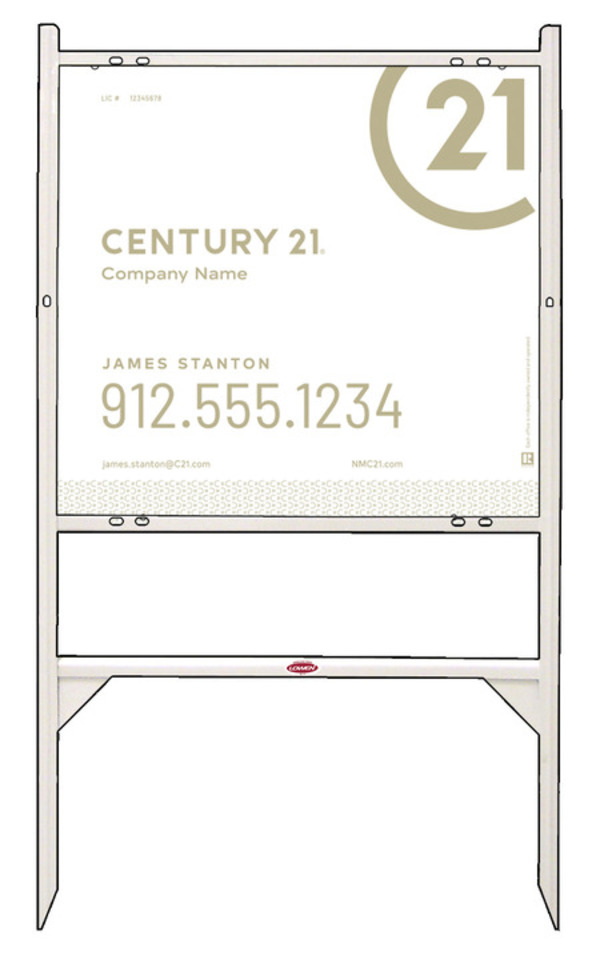 Angle Iron Frame And Sign Panel Unit, 22"H X 24"W