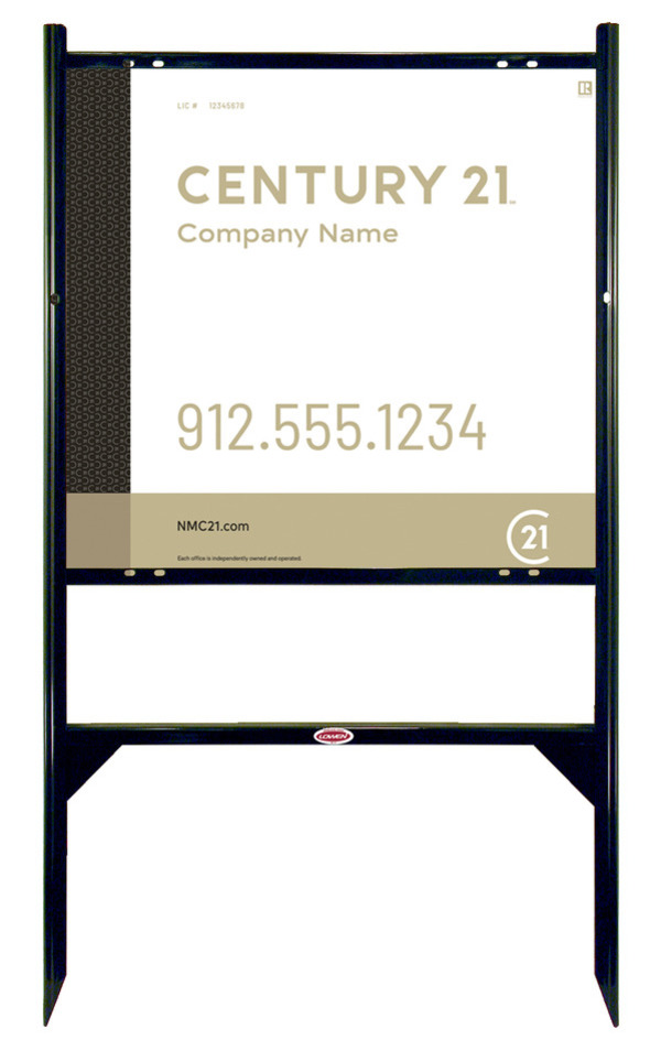 Angle Iron Frame And Sign Panel Unit, 22"H X 24"W