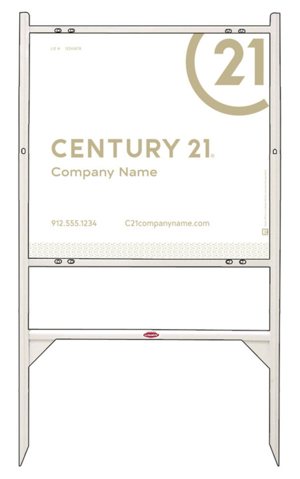 Angle Iron Frame And Sign Panel Unit, 22"H X 24"W