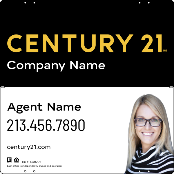 CENTURY 21&reg; Steel Yard Sign Panel 24x24 DF - Century 21 | Lowen Sign