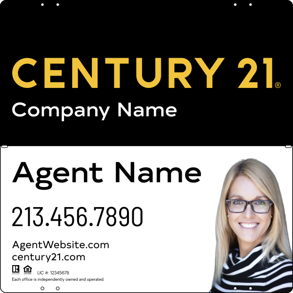 CENTURY 21&reg; Steel Yard Sign Panel 24x24 DF - Century 21 | Lowen Sign