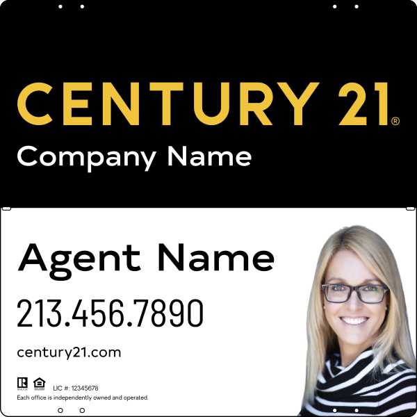 CENTURY 21&reg; Steel Yard Sign Panel 24x24 DF - Century 21 | Lowen Sign