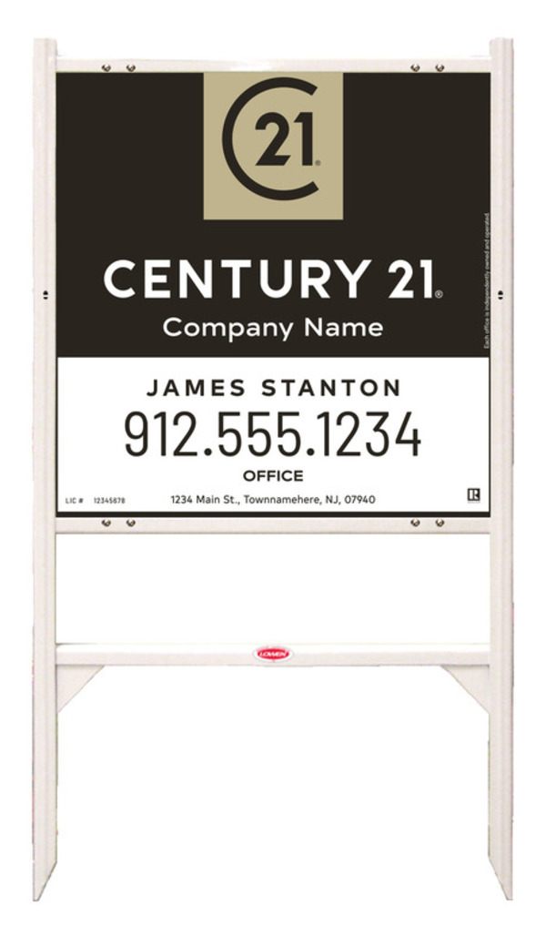 Gibraltar Frame 24X24 Aluminum Composite Agent Sales Office - Century 21 | Lowen Sign