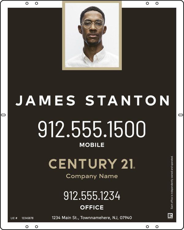 Aluminum Composite Agent Photo Centric Yard Panel 30X24 - C21