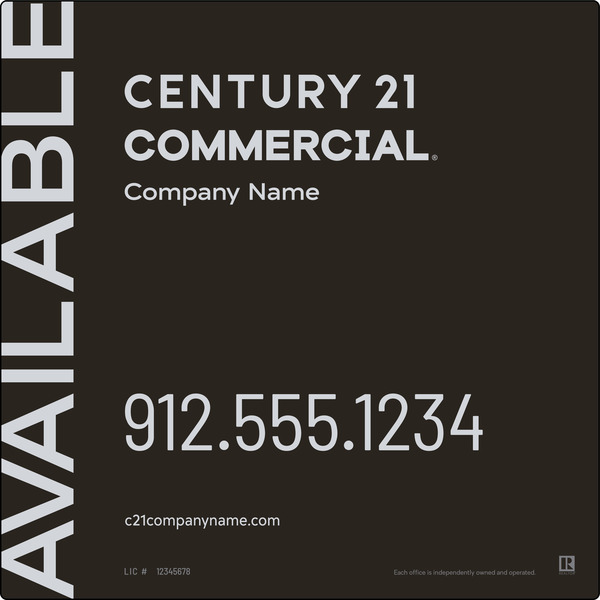 Century 21 Commercial Alumalite Panel 48X48 Df - C21 | Lowen Sign