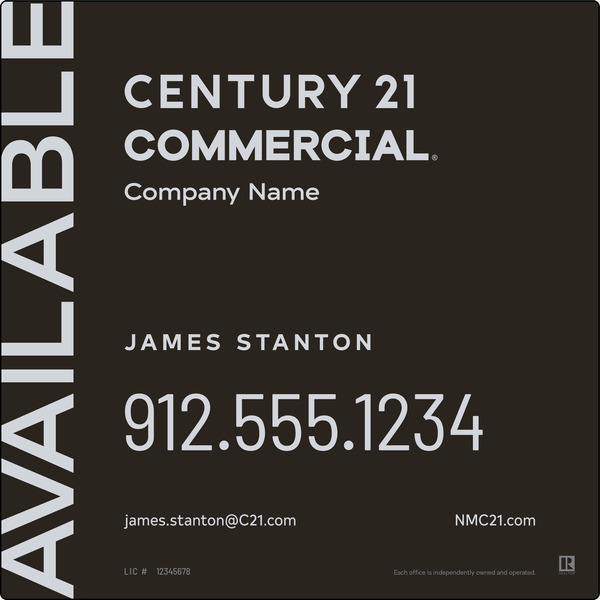Century 21 Commercial Alumalite Panel 48X48 Df - C21 | Lowen Sign