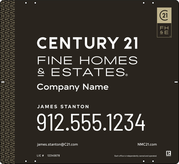 Steel Reflective Yard Panel 22X24 Df - Century 21 | Lowen Sign