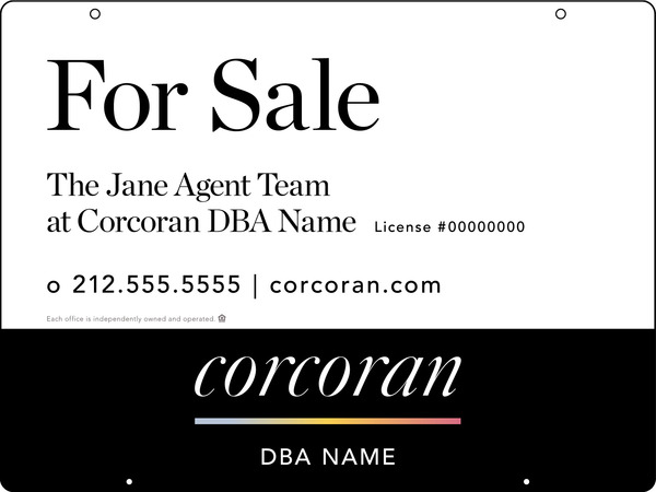 Team Name Hanging Sign Panel, 18"H X 24"W, Steel