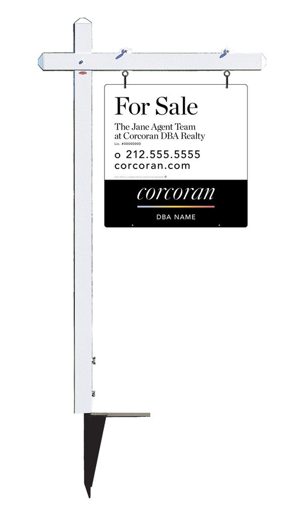 Sign Post And Team Name Sign Panel Unit, 24"H X 24"W, .063 Aluminum