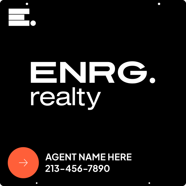 Agent Name Hanging Sign Panel, 24"H X 24"W, 3mm Aluminum Composite