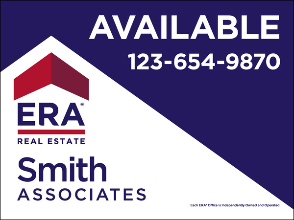Commercial Real Estate Sign Panel Printed On One Side, 10mm Corrugated Plastic 36"H X 48"W