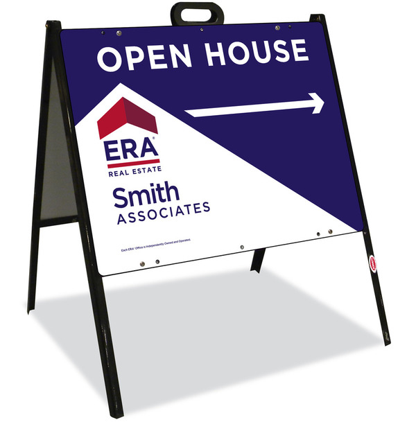 Open House A-Frame Sign And Panel Unit, 24 GA Steel 18"H X 24"W