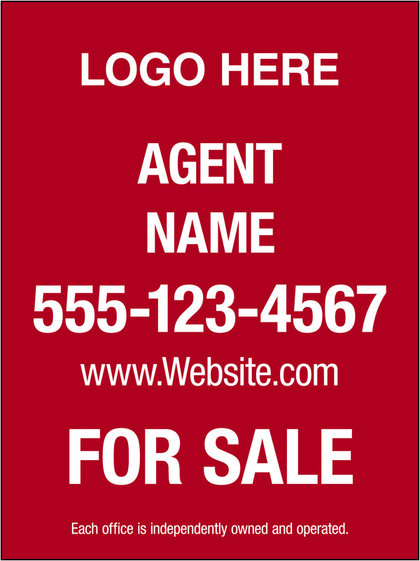 Reflective Hanging Sign Panel, 24 GA Steel 24"H X 18"W