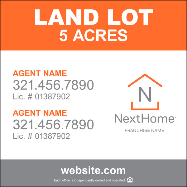 Commercial Agent Panel (Df), 48"H X 48"W, 3mm Aluminum Composite