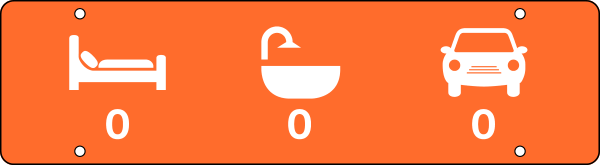 Bed, Bath And Garage Sign Rider, 6"H X 22"W, 3mm Aluminum Composite