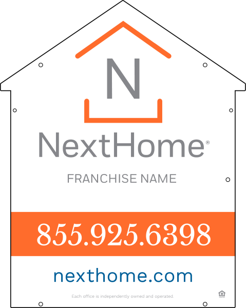 Reflective Universal House Shape Sign Panel Df, 30"H X 24"W, 3mm Aluminum Composite