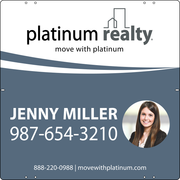 Reflective Agent Photo Sign Panel, 24'H X 24"W, Steel