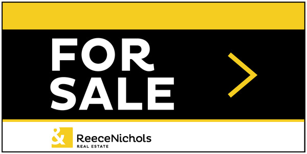 ReeceNichols For sale sign panel, 4mm corrugated plastic 12"h x 24"w