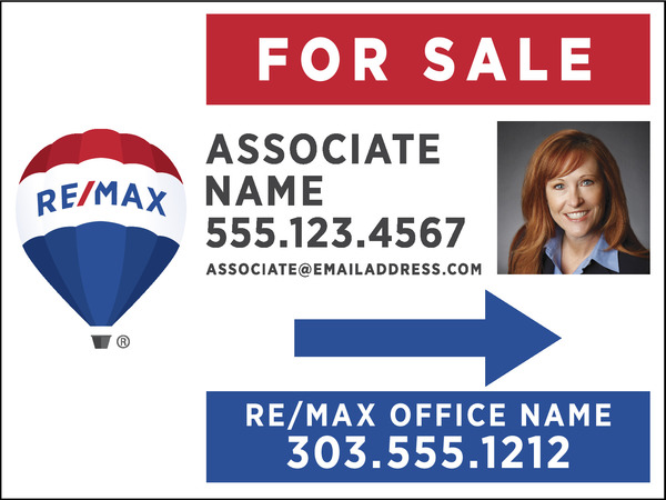 Directional Photo For Sale Sign Panel, 18"H X 24"W, 4mm