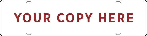 Custom Sign Riders, 6"H X 24"W, Steel