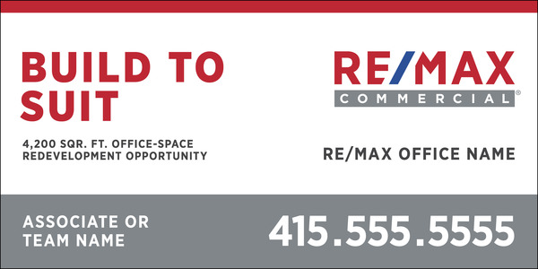 Commercial D/F Sign Panel ,48"H X 96"W,  6mm Aluminum Composite