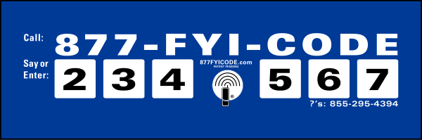 United Country Real Estate FYI Code Sign Rider, 4mm corrugated plastic 6"h x 18"w