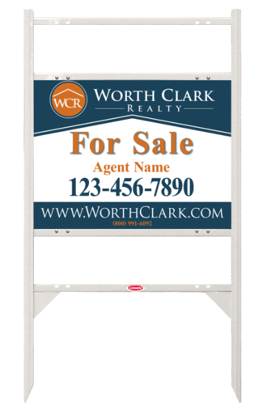 Angle Iron Frame W/ 2 Rider Inserts And Reflective Agent Sign Panel Unit, 18"H X 24"W, Steel