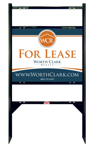 Angle Iron Frame W/ 2 Rider Inserts And Reflective Office Sign Panel Unit, 18"H X 24"W, Steel