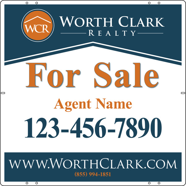 Agent Sign Panel, 24"H X 24"W, Steel